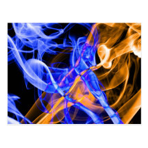 Fotografía abstracta del arte del humo postal