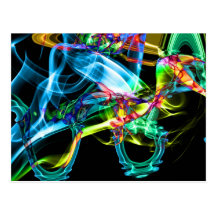 Fotografía abstracta del arte del humo postal