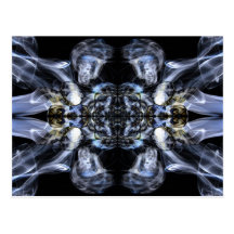 Fotografía abstracta del arte del humo tarjeta postal