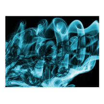 Fotografía abstracta del arte del humo tarjeta postal