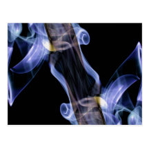 Fotografía abstracta del arte del humo tarjeta postal