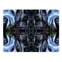 Fotografía abstracta del arte del humo tarjeta postal