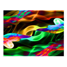 Fotografía abstracta del arte del humo tarjeta postal