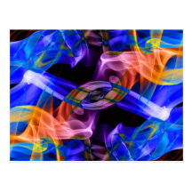 Fotografía abstracta del arte del humo tarjetas postales