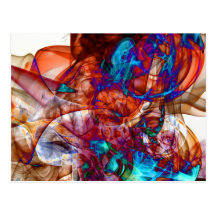 Fotografía abstracta del arte del humo tarjeta postal