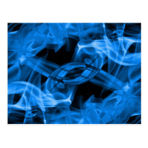 Fotografía abstracta del arte del humo tarjeta postal