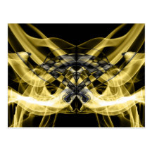 Fotografía abstracta del arte del humo tarjeta postal