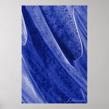 Fotografía abstracta macra azul de Mts Posters