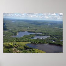 Fotografía aérea Wisconsin septentrional Poster
