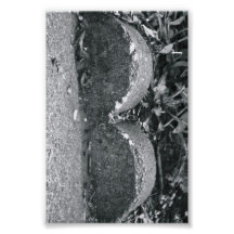 Fotografía B3 4x6 blanco y negro de la letra del a