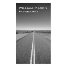 Fotografía blanco y negro del camino - tarjeta de 
