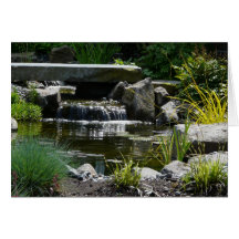 Fotografía de la naturaleza del jardín de la casca tarjetón