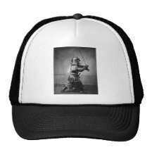 Fotografía de un samurai C. 1860 Gorros