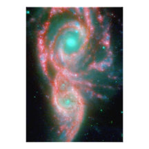 Fotografía hermosa del espacio de la nebulosa invitacion personalizada