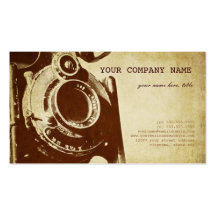 Fotografía retra del vintage plantilla de tarjeta de visita