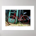 Fotografía roja de la bella arte de la bicicleta impresiones