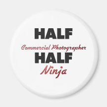 Fotógrafo a medias comercial medio Ninja Imán De Frigorífico