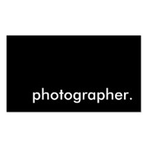 fotógrafo tarjetas de negocios