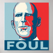 FOUL de Rick Scott del gobernador Poster