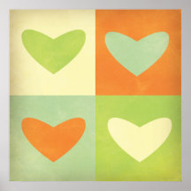 Four Hearts Posters