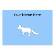 Fox. blanco plantilla de tarjeta de visita