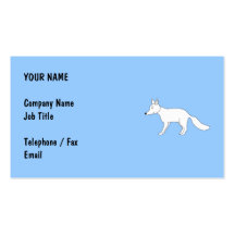 Fox. blanco plantilla de tarjeta personal