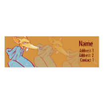 Fox de la sudadera con capucha - Flaco tarjetas de negocio