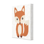 Fox lindo del bebé impresiones en lona estiradas