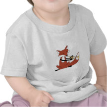 Fox que toca la trompeta camiseta