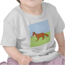 Fox. rojo camiseta