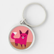 Fox rojo llavero personalizado