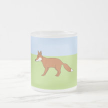 Fox. rojo taza de café
