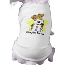 Fox terrier del alambre de la estrella de Kawaii Camisetas De Mascota