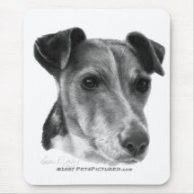 Fox terrier liso alfombrilla de ratón
