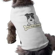 Fox terrier personalizado del alambre ropa de mascota