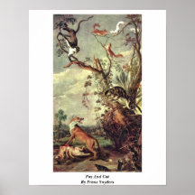 Fox y gato de Francisco Snyders Poster