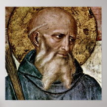 Fra Angelico - jefe de St Benedicto Posters