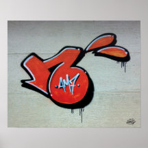 Fracaso del rojo de NadaOne Posters