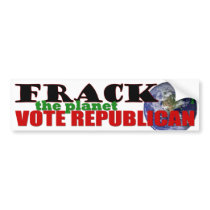 Frack el planeta pegatinas de parachoque