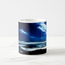 Fract-uno-paisaje marino taza de café