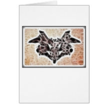 Fractal 1 de Rorschach Tarjeton