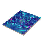 Fractal #1: Elegancia azul Azulejos Cerámicos