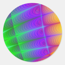 Fractal AAB Etiquetas Redondas