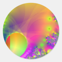 Fractal AAC Etiqueta Redonda