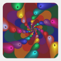 Fractal abstracto colcomania cuadrada