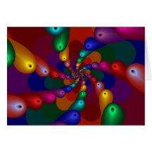 Fractal abstracto felicitación