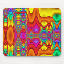 Fractal abstracto fresco Mousepad