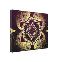 Fractal - adorno floral persa lona estirada galerias