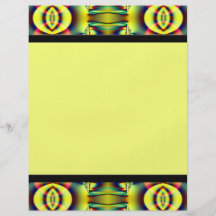 fractal amarillo flyer personalizado
