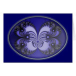Fractal azul 200706070030 de la mariposa felicitaciones